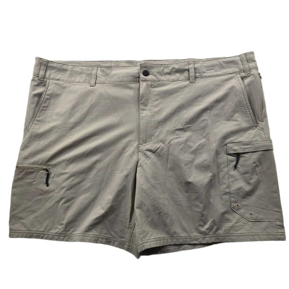 Magellan Outdoors Hybrid Shorts Mens 3XL Khaki Falcon Lake Fish Gear Tech NEW